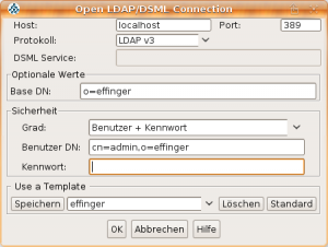 Connection Dialog from JXplorer